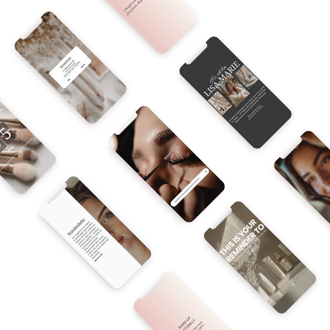 Instagram Branding für Lash Lift & Beauty Studios