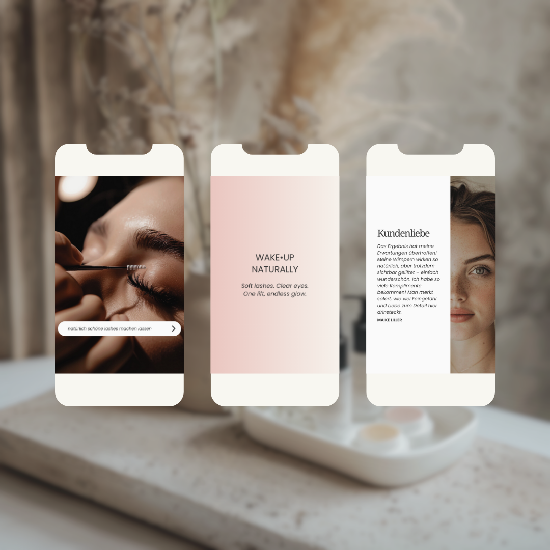 Instagram Branding für Lash Lift & Beauty Studios