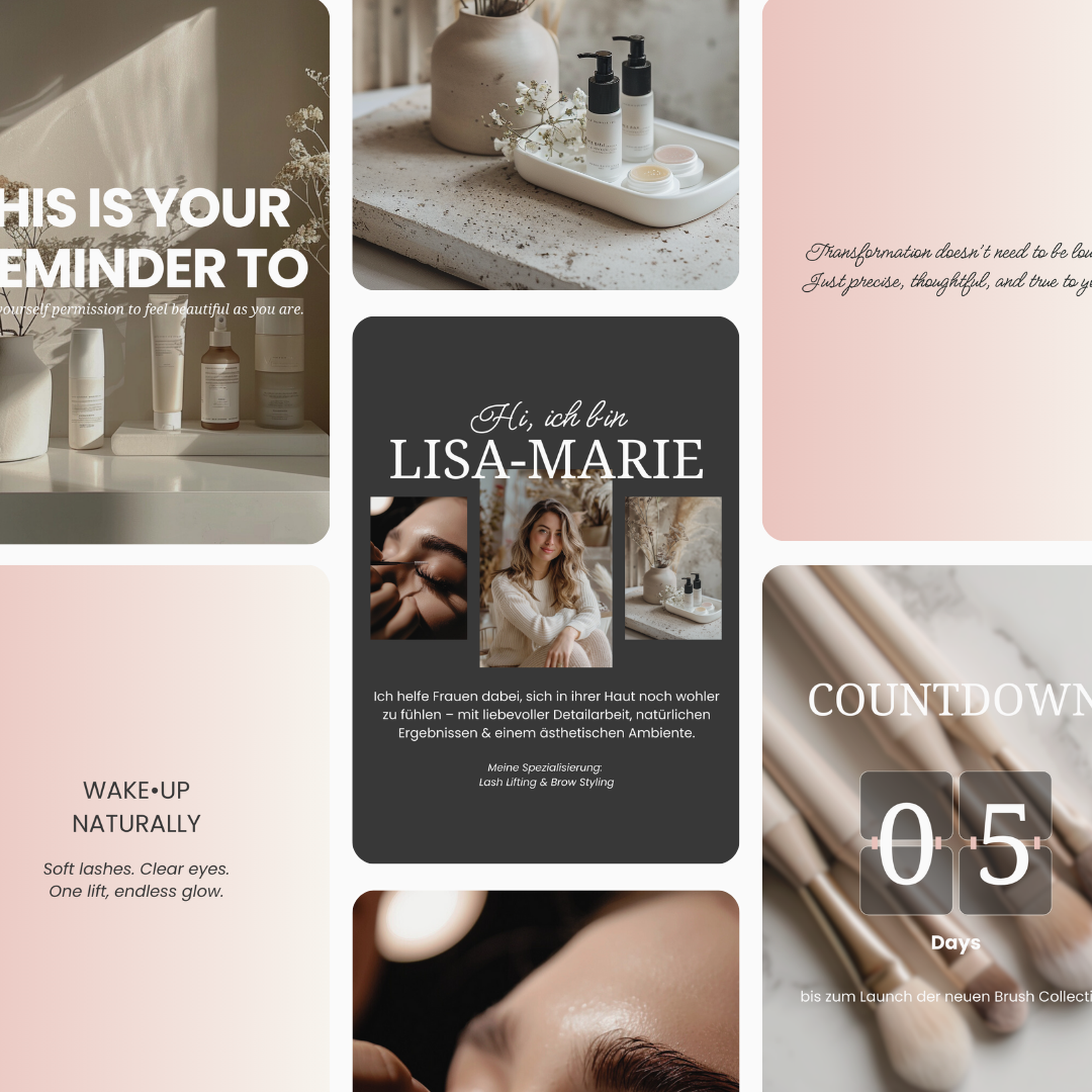 Instagram Branding für Lash Lift & Beauty Studios