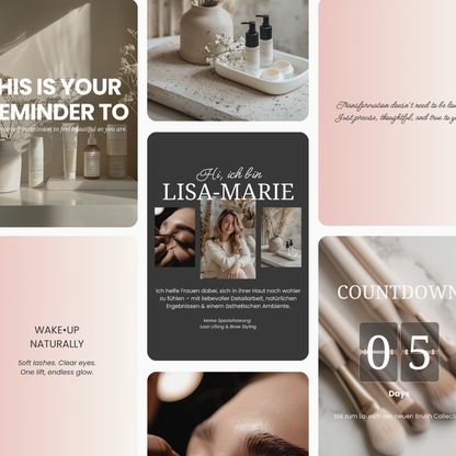 Instagram Branding für Lash Lift & Beauty Studios