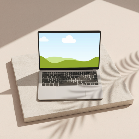 Laptop Mockup - Canva Template - Minimal Aesthetic #01