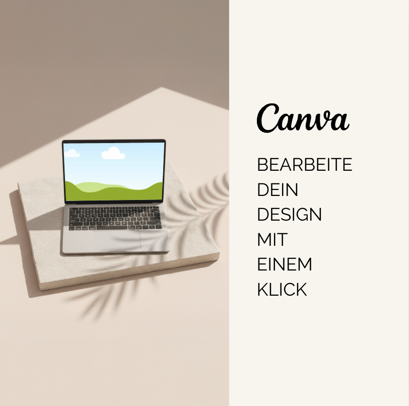 Laptop Mockup - Canva Template - Minimal Aesthetic #01